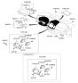 Diagram for 2007 Hyundai Elantra Hazard Warning Switch - 93790-2H000-9P