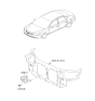 Diagram for 2009 Hyundai Elantra Horn - 96610-2H000