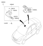 Diagram for 2009 Hyundai Elantra Dome Light - 92850-2H000-8M