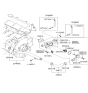 Diagram for Hyundai Elantra Thermostat Housing - 25620-23410