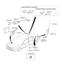 Diagram for 2009 Hyundai Elantra Antenna - 96250-2H000-9W