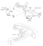 Diagram for 2006 Hyundai Elantra Cigarette Lighter - 95110-2H000-4W