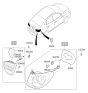 Diagram for Hyundai Elantra Light Socket - 92440-2H020