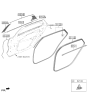 Diagram for Hyundai Ioniq 6 Door Seal - 83220-KL000