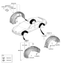 Diagram for 2024 Hyundai Ioniq 6 Wheelhouse - 86811-KL000