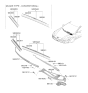 Diagram for 2024 Hyundai Ioniq 6 Wiper Arm - 98311-KL000