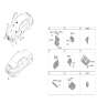 Diagram for 2024 Hyundai Ioniq 6 Parking Assist Distance Sensor - 99110-KL000