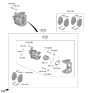 Diagram for 2024 Hyundai Ioniq 6 Brake Pad Set - 58101-KLA00