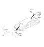 Diagram for 2024 Hyundai Ioniq 6 Antenna - 96210-KL300-TAN