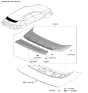 Diagram for 2024 Hyundai Ioniq 6 Spoiler - 87210-KL000