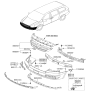 Diagram for Hyundai Entourage Bumper - 86511-4J001