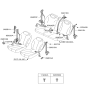 Diagram for 2007 Hyundai Entourage Seat Belt - 89850-4D500-CS