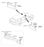 Diagram for Hyundai Entourage Sun Visor - 85220-4D113-TW