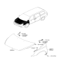 Diagram for Hyundai Entourage Hood Hinge - 79120-4J001