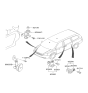 Diagram for 2008 Hyundai Entourage Horn - 96660-4D000