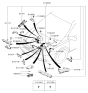 Diagram for 2008 Hyundai Entourage Battery Cable - 91855-4D011