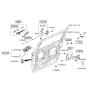 Diagram for 2008 Hyundai Entourage Door Handle - 83650-4D001