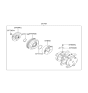 Diagram for 2007 Hyundai Entourage A/C Clutch - 97644-4D901