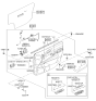 Diagram for Hyundai Entourage Armrest - 82710-4D000-KS
