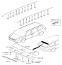 Diagram for 2006 Hyundai Entourage Spoiler - 87201-4J000