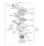 Diagram for Hyundai Entourage Cabin Air Filter - 97133-2D100