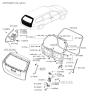 Diagram for 2008 Hyundai Entourage Door Handle - 81756-3E001-KS