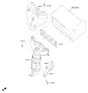 Diagram for 2018 Hyundai Tucson Catalytic Converter - 28510-2E020