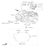 Diagram for 2014 Hyundai Tucson Engine Mount Torque Strut - 43176-3D070