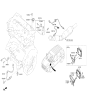 Diagram for Hyundai Santa Fe Belt Tensioner Bolt - 11290-08306-K