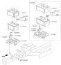 Diagram for Hyundai Battery Tray - 37150-2S000