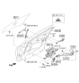 Diagram for Hyundai Tucson Door Handle - 82620-2S020-RJ5