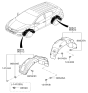 Diagram for Hyundai Tucson Wheelhouse - 86811-2S600