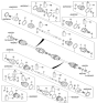 Diagram for Hyundai Tucson CV Joint Boot - 49694-2S010