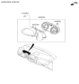 Diagram for 2015 Hyundai Tucson Instrument Cluster - 94011-2S020