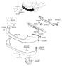 Diagram for 2009 Hyundai Tucson Bumper - 86690-2S000