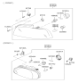 Diagram for 2004 Hyundai Accent Light Socket - 92340-25000
