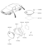 Diagram for Hyundai Accent Car Speakers - 96331-25005
