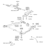 Diagram for Hyundai Accent Front Cross-Member - 62410-25001