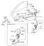 Diagram for Hyundai Door Lock Actuator - 95736-25020