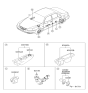 Diagram for Hyundai Accent Mirror Switch - 93574-25000