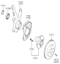 Diagram for Hyundai Accent Steering Knuckle - 51715-25000