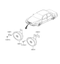 Diagram for 1995 Hyundai Elantra Horn - 96610-29200