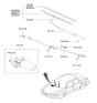 Diagram for Hyundai Accent Wiper Linkage - 98200-25000