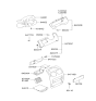 Diagram for 1999 Hyundai Accent Cup Holder - 84790-25200-NR