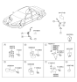 Diagram for 1999 Hyundai Accent ABS Sensor - 95671-25200