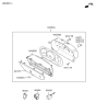 Diagram for Hyundai Instrument Panel Light Bulb - 94369-3C000