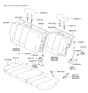 Diagram for 2002 Hyundai Accent Seat Cushion - 89150-25000