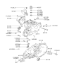 Diagram for 2001 Hyundai Accent Motor And Transmission Mount - 43120-22620