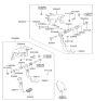 Diagram for 2001 Hyundai Accent Brake Pedal - 32810-25020