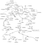 Diagram for 2004 Hyundai Accent Power Steering Hose - 57531-25000